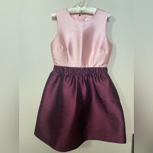 Kate Spade dress. Maroon and Pink with elastic cinch waist.
